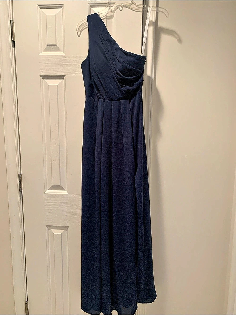 Azazie Brooke Dark Navy Chiffon Bridesmaid Dress